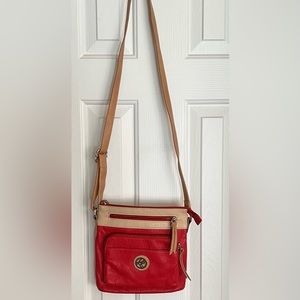 Beautiful red crossbody bag